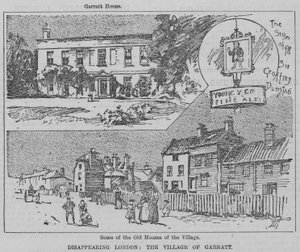 Kaybolan Londra: Garratt Köyü (gravür) by English School