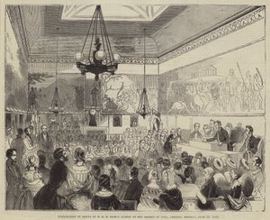SAİK Prens Albert tarafından Sanat Derneği'nde Ödüllerin Dağılımı, Adelphi, Pazartesi, 10 Haziran 1844 by English School