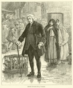 Doktor Johnson kefaret yapıyor (gravür) by English School