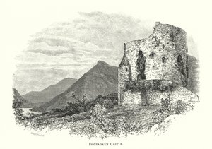 Dolbadarn Kalesi (gravür) by English School