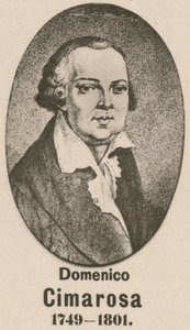 Domenico Cimarosa (gravür) by English School
