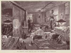 Paris, Fransa Polis Bölgesinde Yurt (litho) by English School
