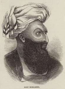 Dost Muhammed (gravür) by English School