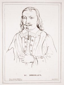 Dr Dorislaus, St John St Aubyn Bar koleksiyonundaki Hindistan mürekkebinde bir çizimden, imp. Ducarme tarafından by English School