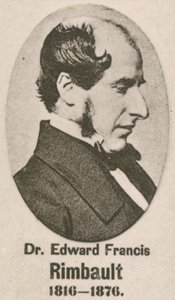 Dr Edward Francis Rimbault (gravür) by English School