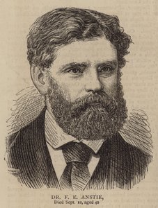 Dr F E Anstie (gravür) by English School