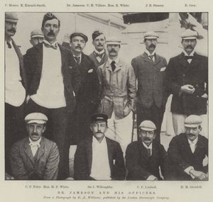 Dr Jameson ve Görevlileri (gravür) by English School