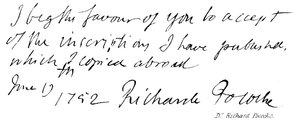 Doktor Richard Pococke by English School