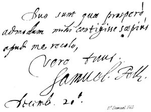 Dr.Samuel Fell by English School