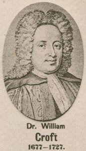 Dr William Croft (gravür) by English School