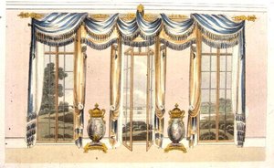 Misafir odası pencere perdeleri, Ackermann