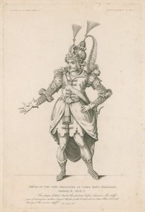 Lord Hays Evliliğinde Dokuz Masquers Elbisesi, 6 Ocak 1606-7 by English School
