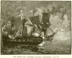 Guerriere ve Anayasa arasındaki düello by English School