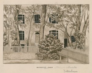 Ducketts Farm House, Tottenham, Londra (kağıt üzerinde wc) by English School