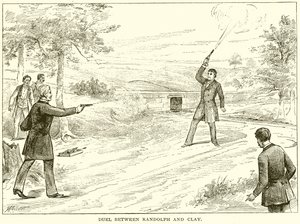 Randolph ve Clay arasındaki düello by English School