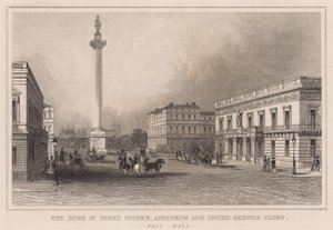 Yorks Sütunu Dükü, Athenaeum ve Birleşik Hizmet Kulüpleri, Pall Mall by English School