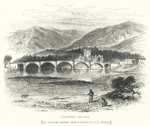 Dunkeld Köprüsü (gravür) by English School