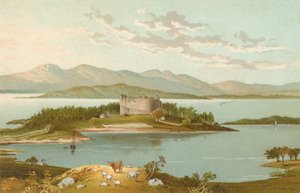 Dunstaffnage Castle und Loch Etive by English School