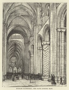 Durham Katedrali, doğuya bakan nef by English School
