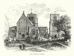 Doğu Dereham Kilisesi (gravür) by English School