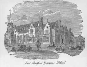 Doğu Retford Gramer Okulu (gravür) by English School