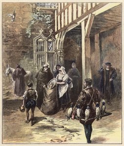 Eski zamanlarda Paskalya sunuları (renkli taş baskı) by English School
