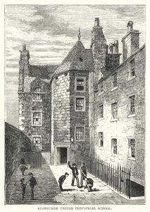 Edinburgh Birleşik Endüstri Okulu (gravür) by English School