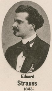 Eduard Strauss (gravür) by English School