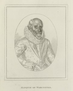 Edward Somerset, Worcester Markisi (gravür) by English School