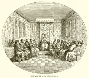 Edward VI ve Konseyi by English School