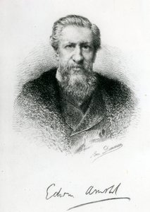 Edwin Arnold (1832-1904) (gravür) by English School