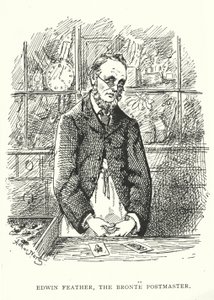 Edwin Feather, Bronte posta müdürü (gravür) by English School