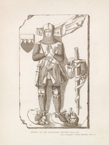 Bir Alsas şövalyesinin heykeli, 1320 dolayları by English School