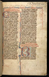 Egerton 3142, f.1r, Işıklı baş harfi 
