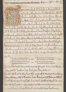 Egerton MS 2849, Membran III, c.1225-30 (vellum) by English School