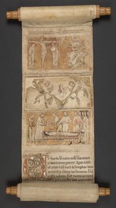 Egerton MS 2849, Membrane I, c.1225-30 (vellum) by English School
