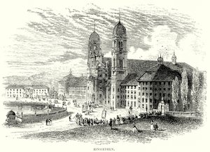 Einsiedeln (gravür) by English School