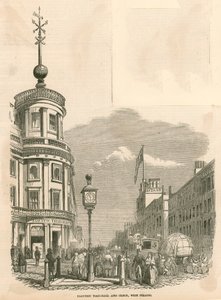 Elektrikli zaman topu ve saat, batı Strand, Londra by English School
