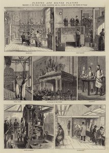 Elektro ve Gümüş Ekimi (gravür) by English School