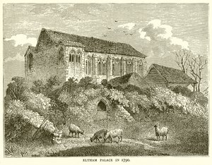 1790 yılında Eltham Sarayı by English School