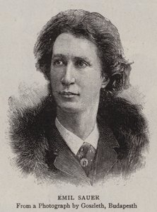 Emil Sauer (gravür) by English School