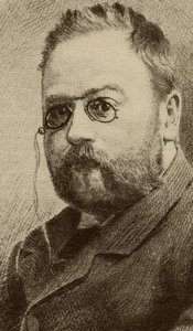 Emile Zola (1840-1902) by English School