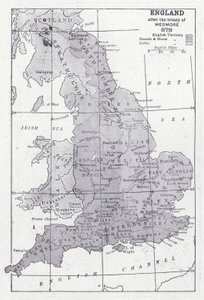 Wedmore 878 (lito) antlaşmasından sonra İngiltere by English School