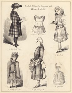İngiliz Çocuk Kostümleri ve Kış Rahatlıkları (gravür) by English School