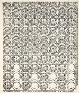 Gravür Almanack, 1591 (Bagford kopyası) by English School
