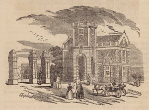 Giriş Locası, Victoria Park (gravür) by English School