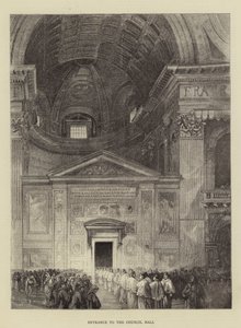 Konsey Salonuna giriş (gravür) by English School