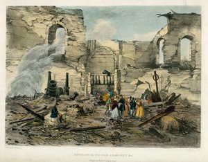 Cephaneliğe giriş, Tower of London Fire, 1841 by English School
