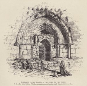 Bakire Mezarı şapelinin girişi (gravür) by English School