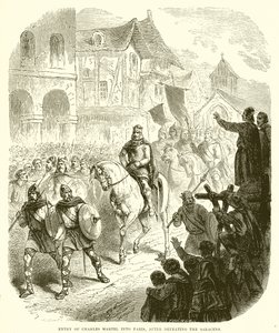 Sarazenleri yendikten sonra Charles Martel
